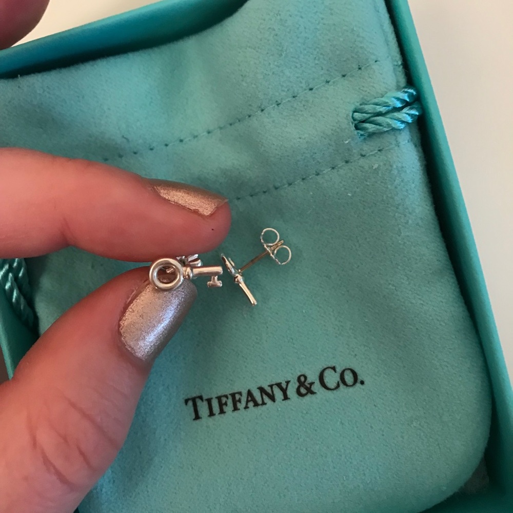 Authentic Tiffany & Co Key Earrings